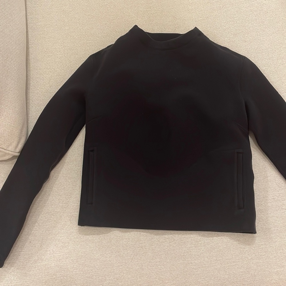 Black thick lululemon long sleeve pullover
